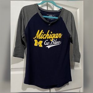 Michigan Team 3/4 Sleeve Shirt